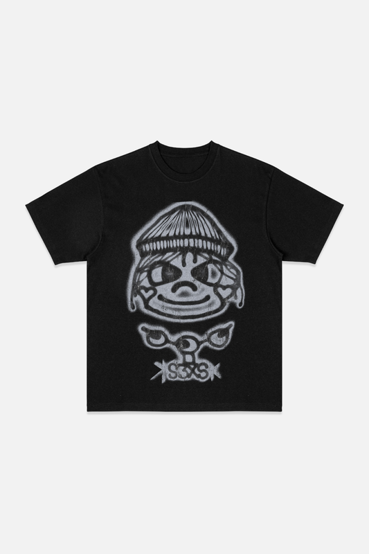 Beanieface - Tee - Black